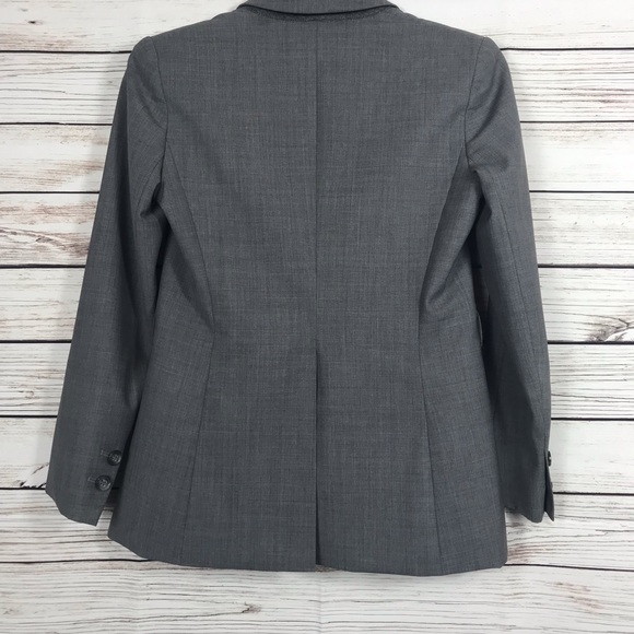 Theory Gray Three Button Wool Blend Blazer Size 4 - Picture 5 of 7